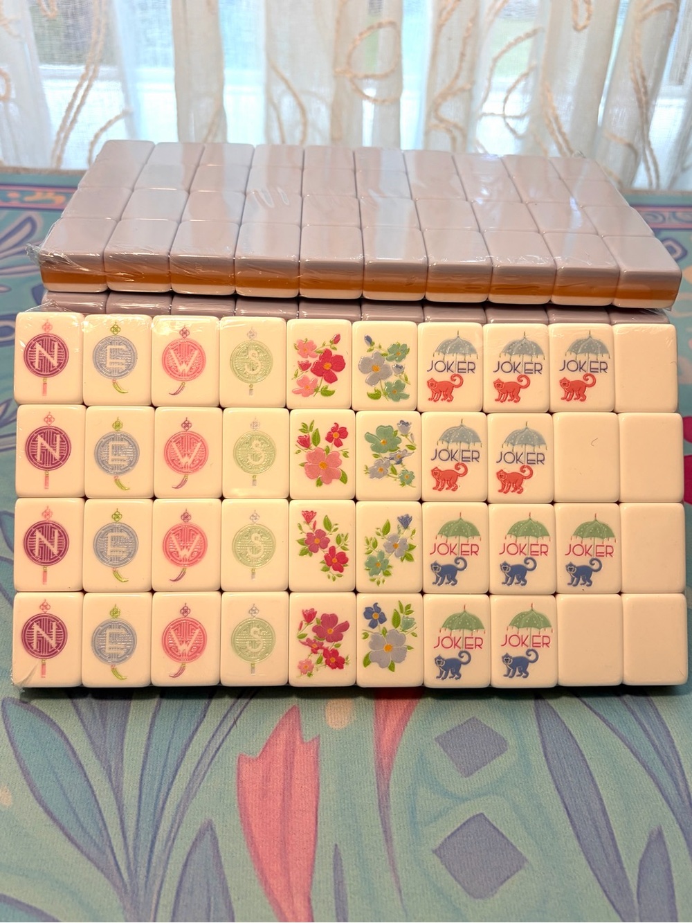 Lavender Mahjong Tiles πποΈπ©΅ and Tile Bag - Picture 3 of 10
